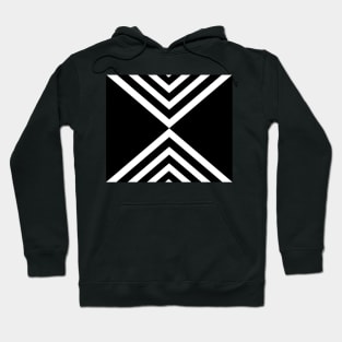 Abstract geometric pattern - black and white. Hoodie